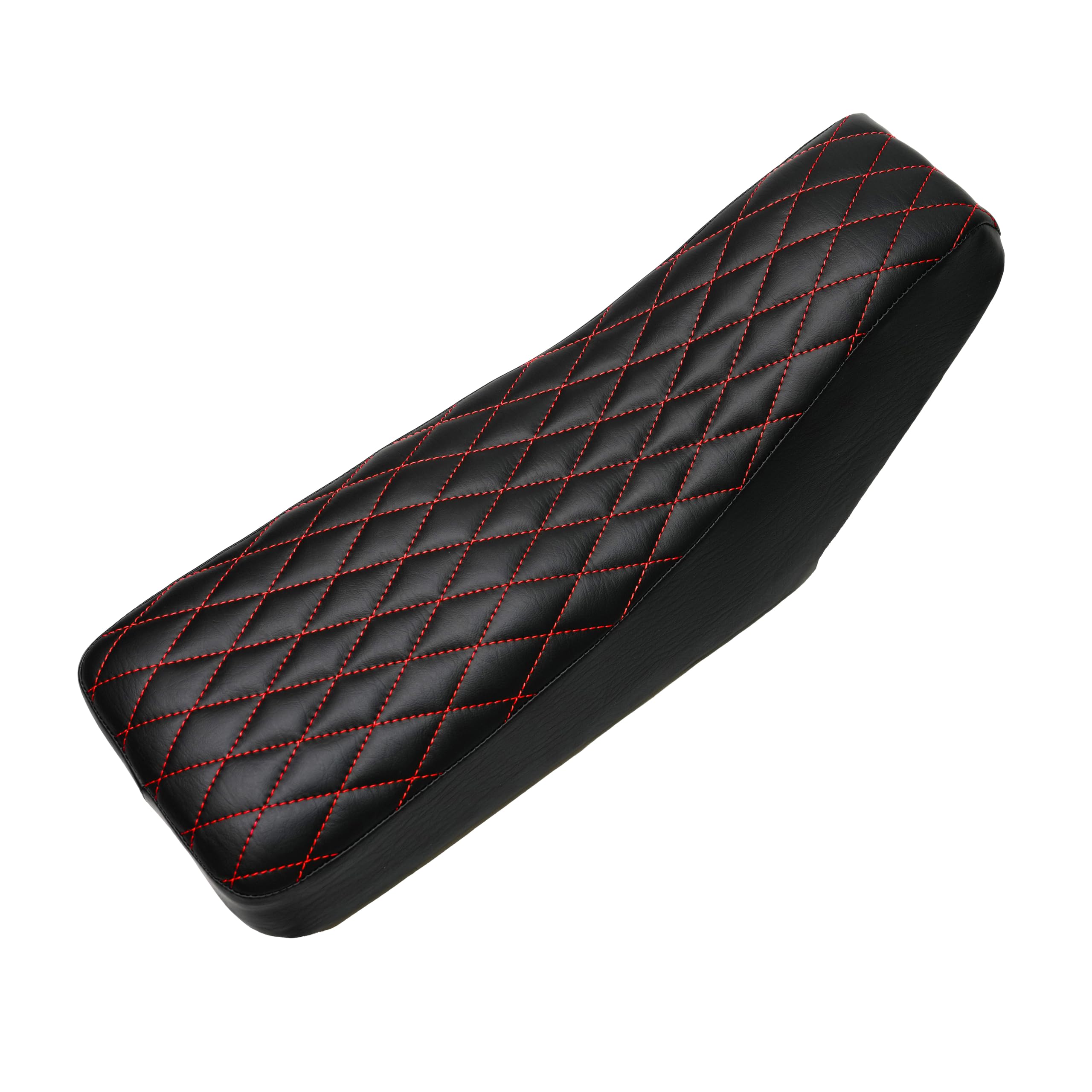 mi⟡様へ JMCHstore Diamond Stitch Retro Mini bike Seat with Red Thread