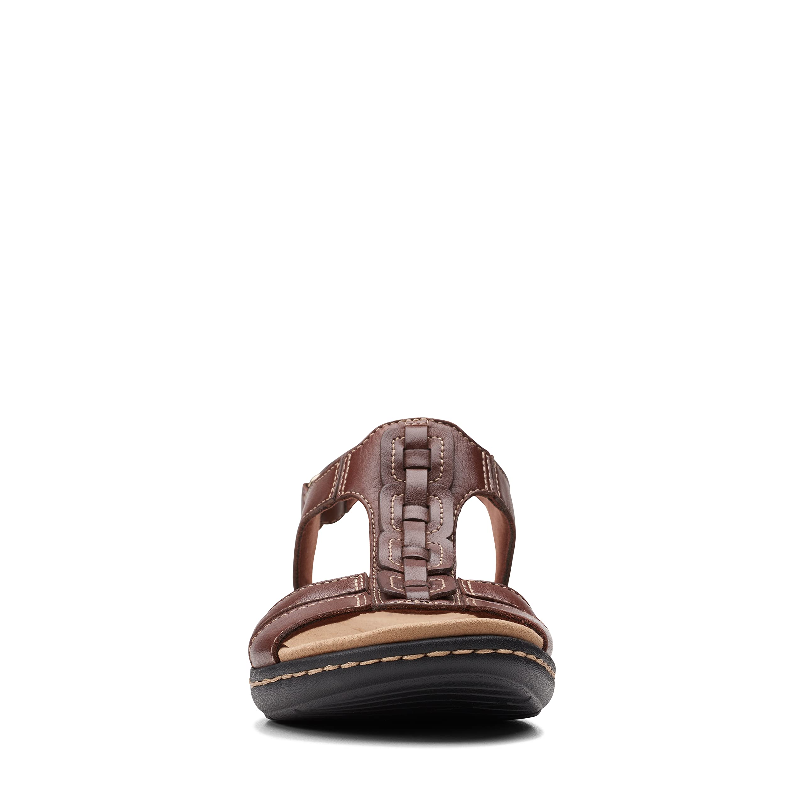 Clarks Sandalias planas Laurieann Kay para mujer, marrón claro, 36 EU