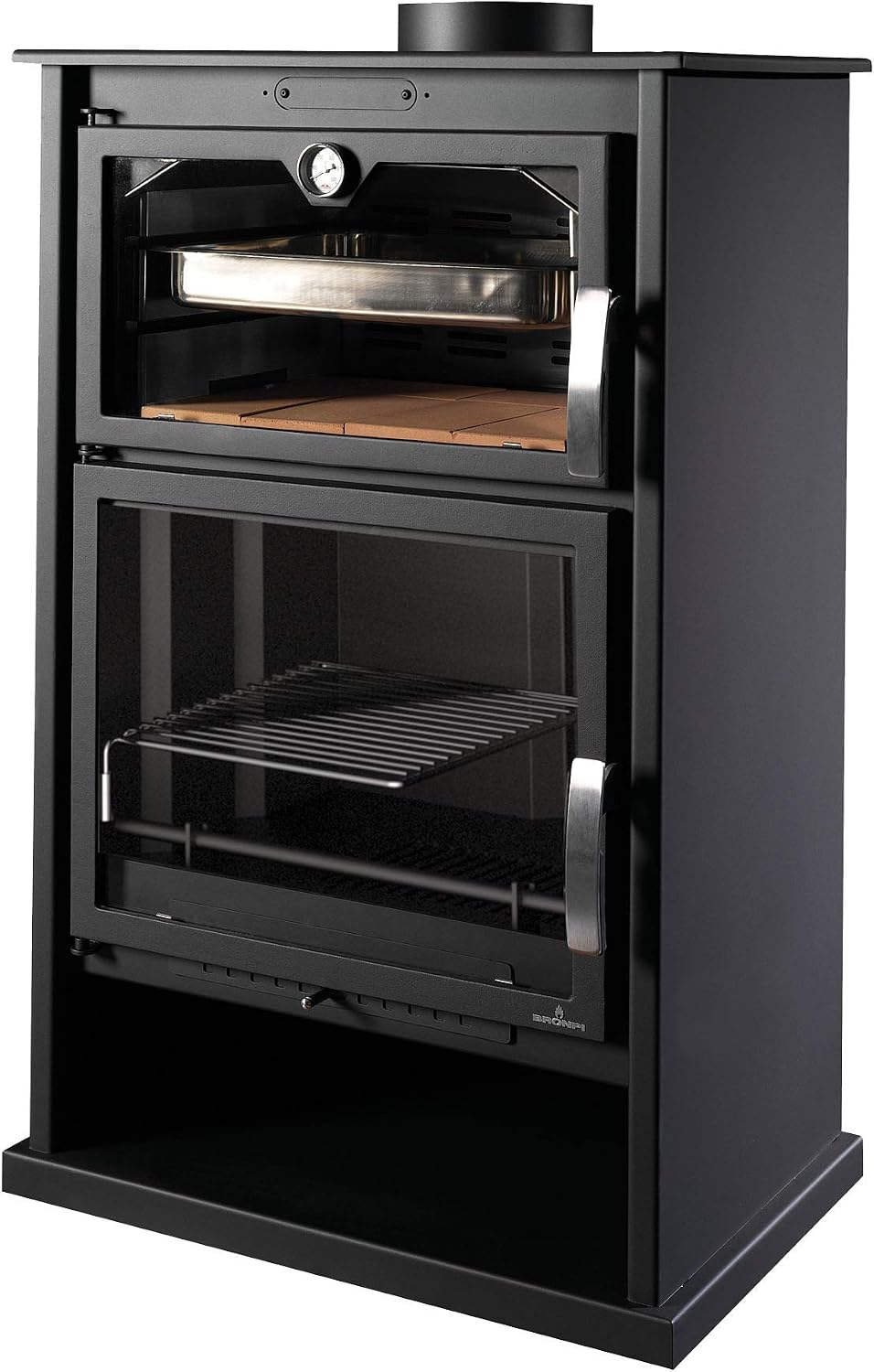 ESTUFA CON HORNO DE LEÑA BRONPI MODELO SUIZA : Amazon.es: Bricolaje y  herramientas
