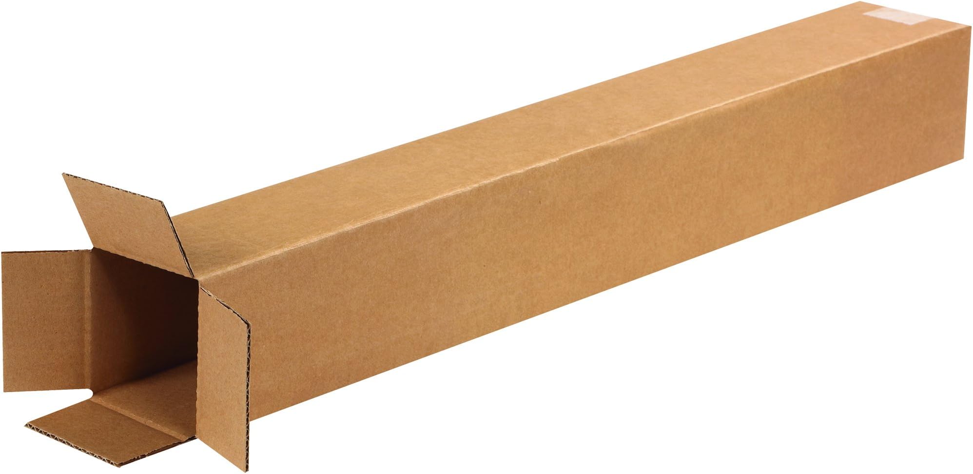 TAPE LOGIC 4x4x30 Tall Corrugated Boxes, Tall, 4L x 4W x 30H, Pack of 25 | Shipping, Packaging, Moving, Storage Box for Home or Business, Strong Wholesale Bulk Boxes
