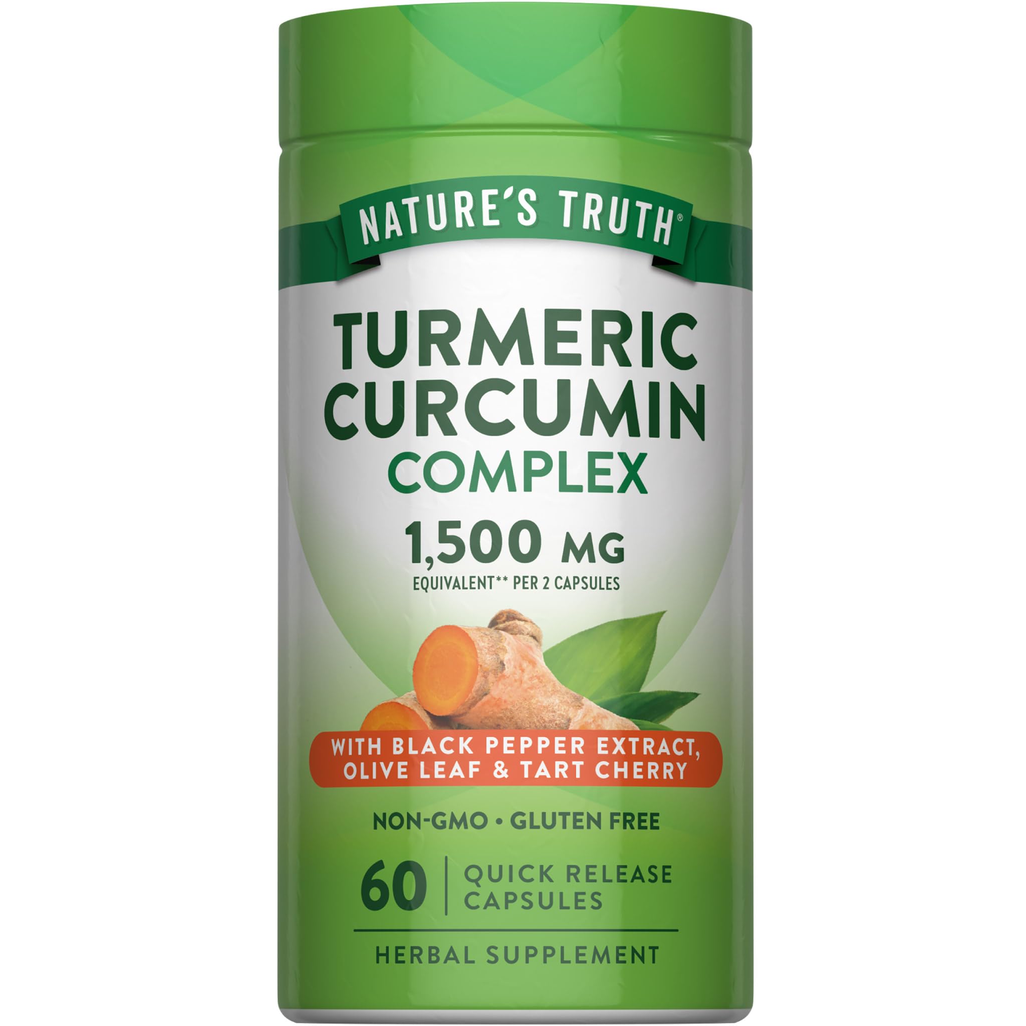 Nature's Truth Turmeric Curcumin | 60 Capsules