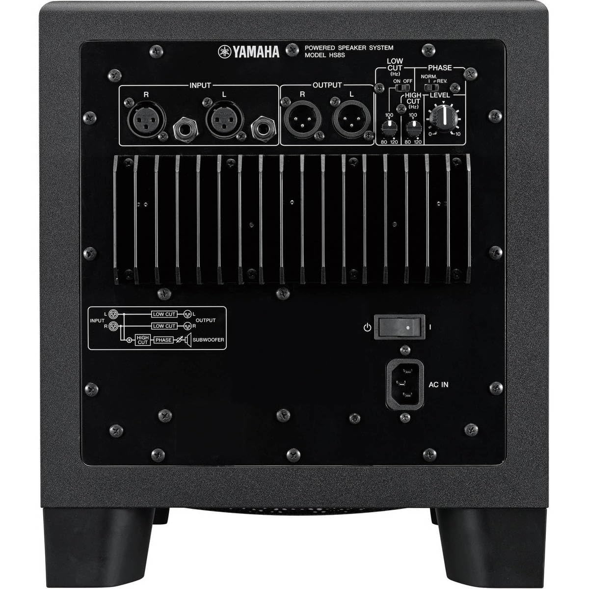 Amazon.com: Yamaha HS8 Studio Subwoofer,Black : Musical Instruments