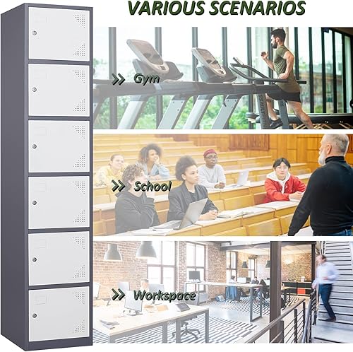 Miniatura 5 de Armarios de metal para empleados Armario de almacenamiento de oficina Armarios de acero Armarios de acero Armarios de metal de una sola puerta