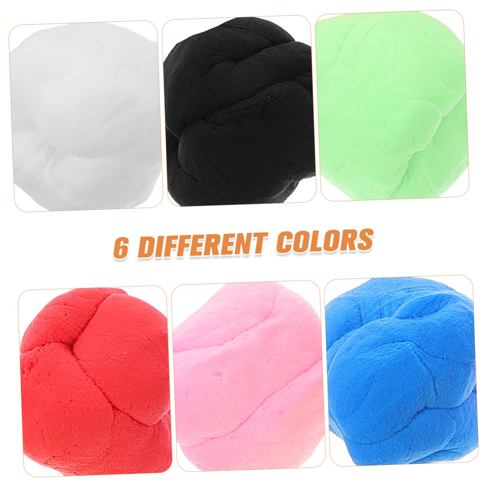 6bolsas Arcilla De Modelado Kit De Arcilla Moldeable De Secado Al Aire Colores Bricolaje Manualidades