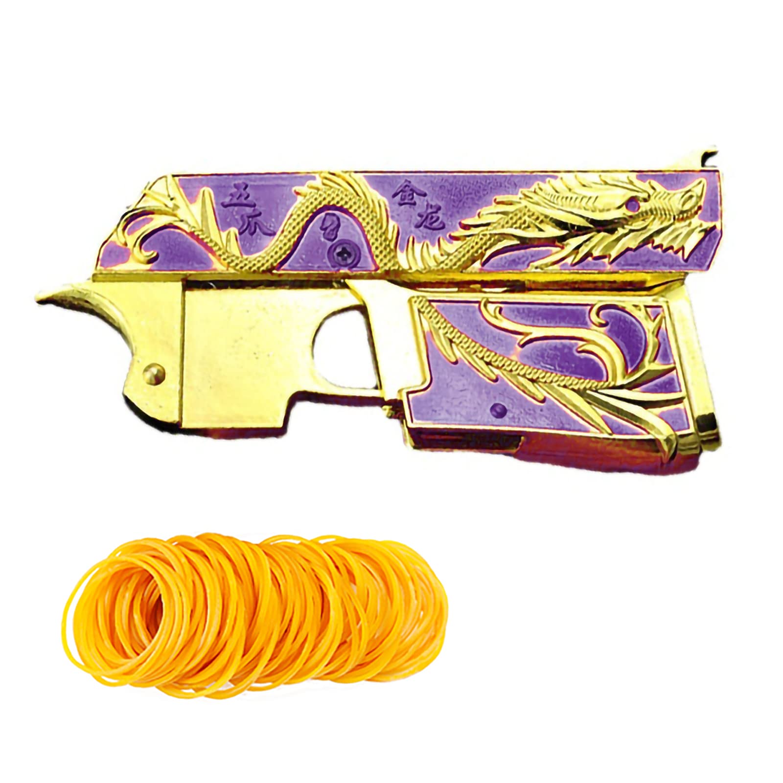 Rubber Band Toy Purple Golden Dragon Rubber Band Toy Rubber Band Toy Classic Upgraded Design Foldable