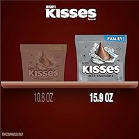 Vista 4 de HERSHEY'S KISSES - Paquete familiar de dulces de chocolate con leche, 15.9 onzas