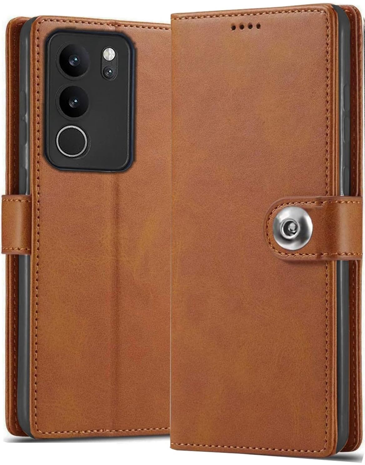 SHINESTAR Ultimate Leather Finish Flip Back Cover for Vivo V29 / V29 Pro 5G | Inside TPU & Inbuilt Stand | Wallet Style Back Cover Case for Vivo V29 / V29 Pro 5G |- Black (B0CKS1J7WG) Amazon Price History, Amazon Price Tracker