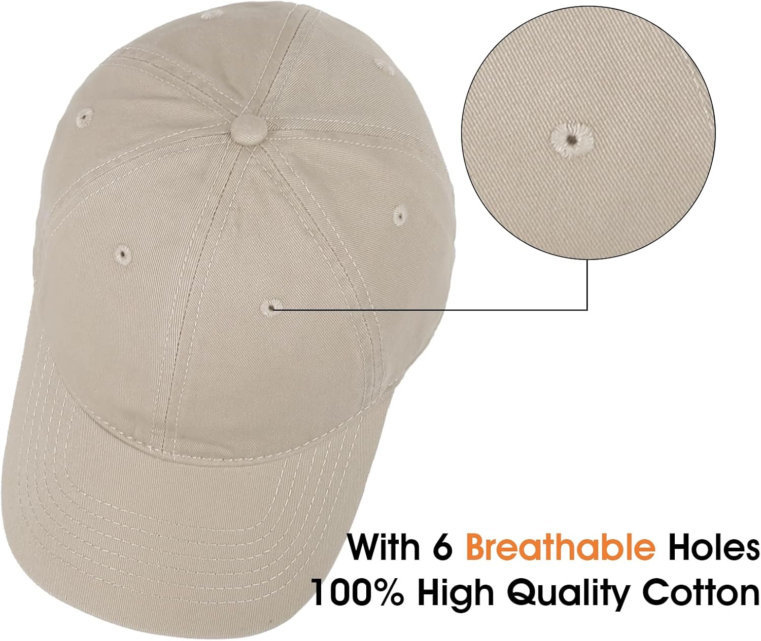Unisex Cotton Baseball Cap Plain Blank Dad Hat Adjustable Vintage Solid Hat - Image 5