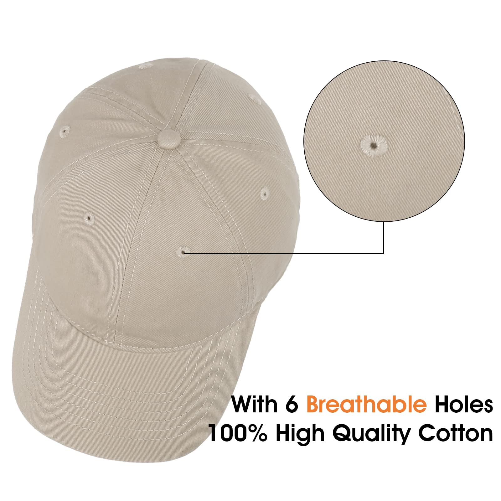 Kozinu - Gorra de béisbol unisex de algodón liso en blanco para papá, ajustable, vintage, Cem-caqui+verde+azul marino 5
