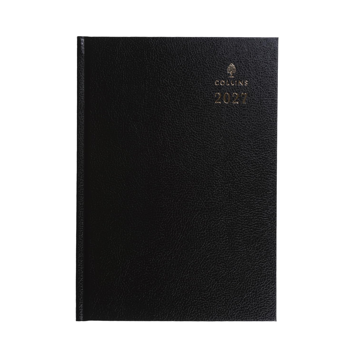 2027 Calendar Year Planner - 12 Month A5 Week-to-View Diary - Hard Cover in Black - Collins Debden Standard Desk Range (35.99-27)