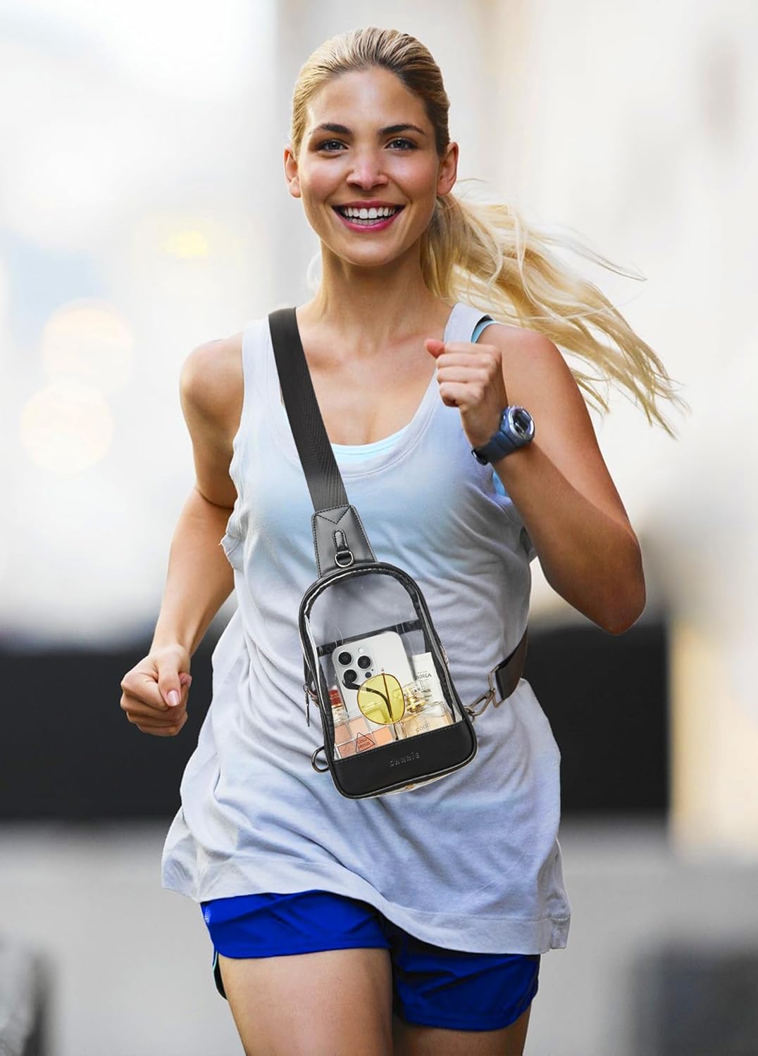 Shrrie Clear Bag for Stadium Events Transparent Crossbody Sling Bag for Women & Men - Stadium Approved, Concerts & Sports - Image 8