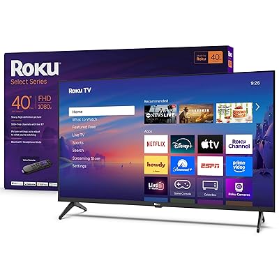 Roku Smart TV 2025 – 32-Inch Select Series, 1080p Full HD TV – Roku TV with Voice Remote – Flat Screen LED Television with Wi-Fi for Streaming Live Local News, Sports, Family Entertainment