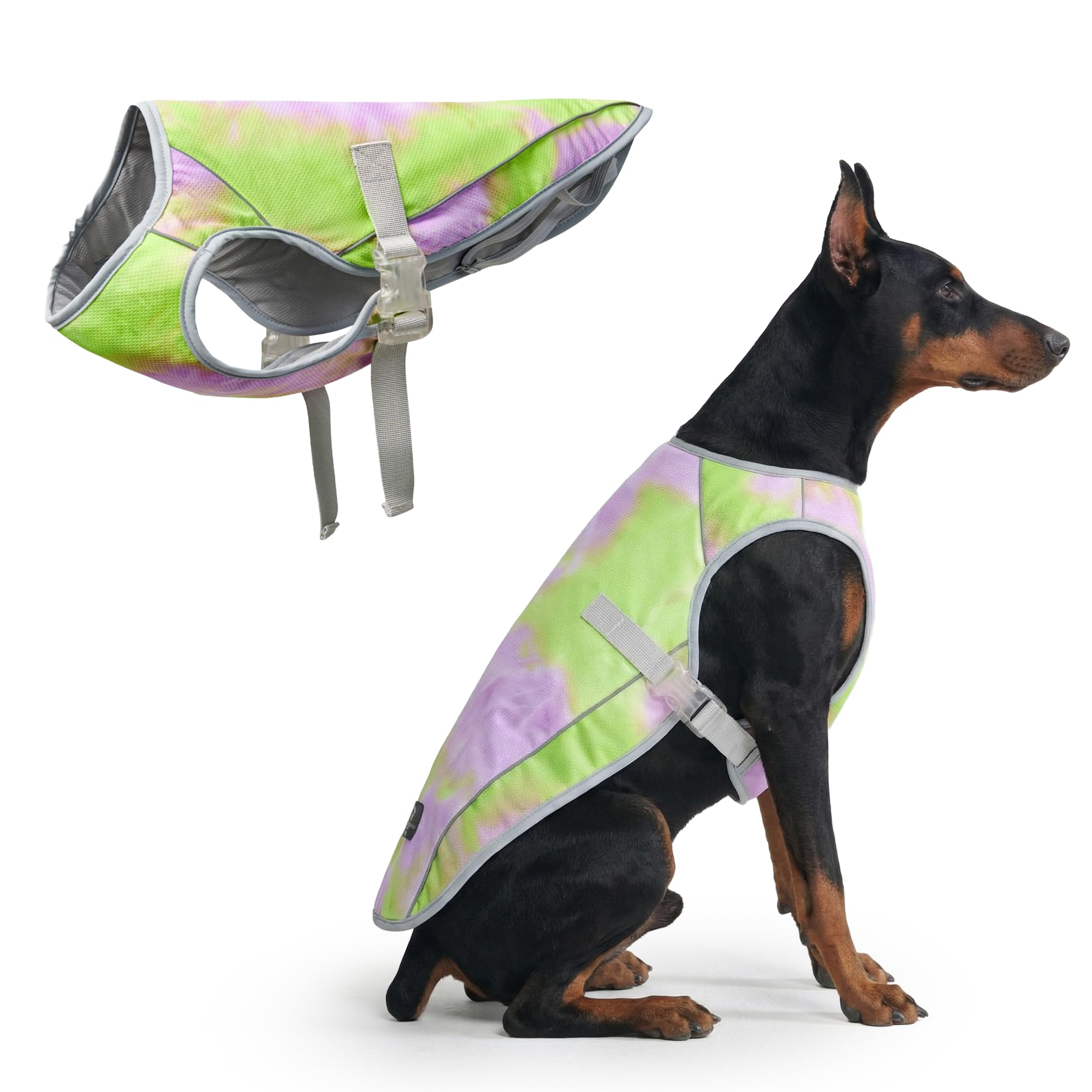 Spark Paws Dog Cooling Vest - Evaporative Summer Cooling, SPF-50 Protection