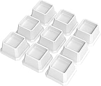 Vista 43 de Juego de 9 elevadores de cama de 3 pulgadas, elevadores de cama resistentes para marco de cama, paquete de 9 elevadores de hasta 3000 libras