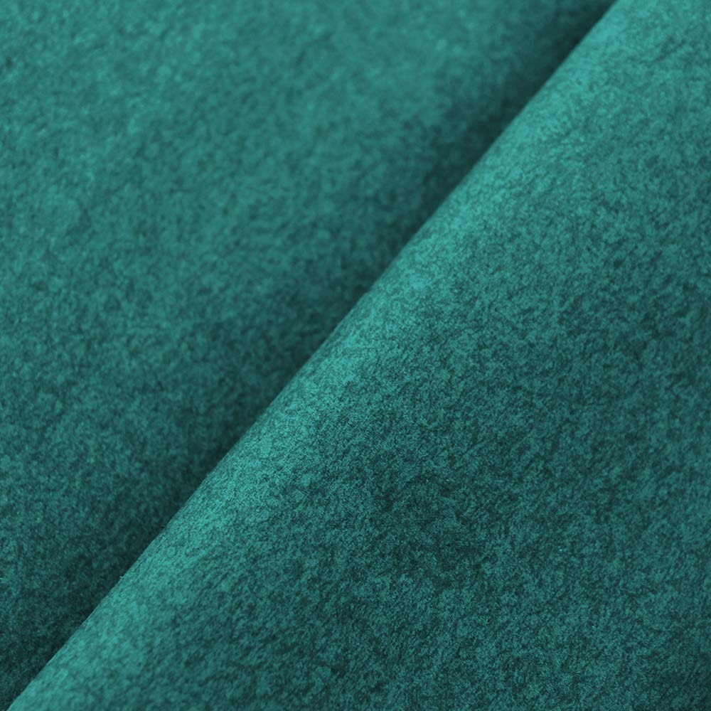 Deshome Oslo – Tela al metro de terciopelo antimanchas, altura 140 cm, para cojines, sofás, sillas, puf (azul agua, 5 metros)