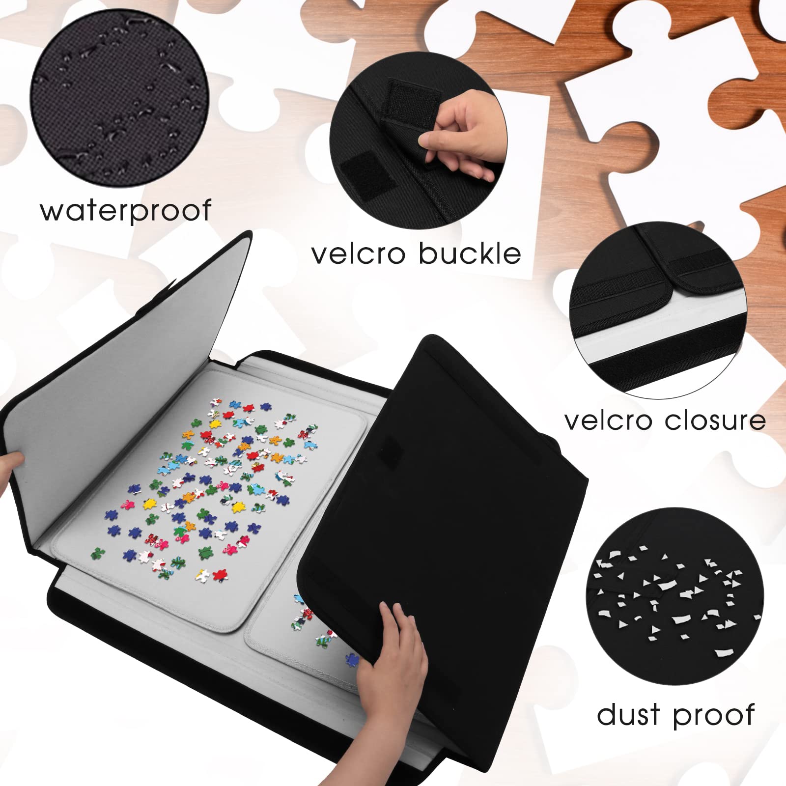 HUADADA 1000 Piece Beach Vacation Puzzle - Surfing & Tropical Scene Jigsaw For Adults