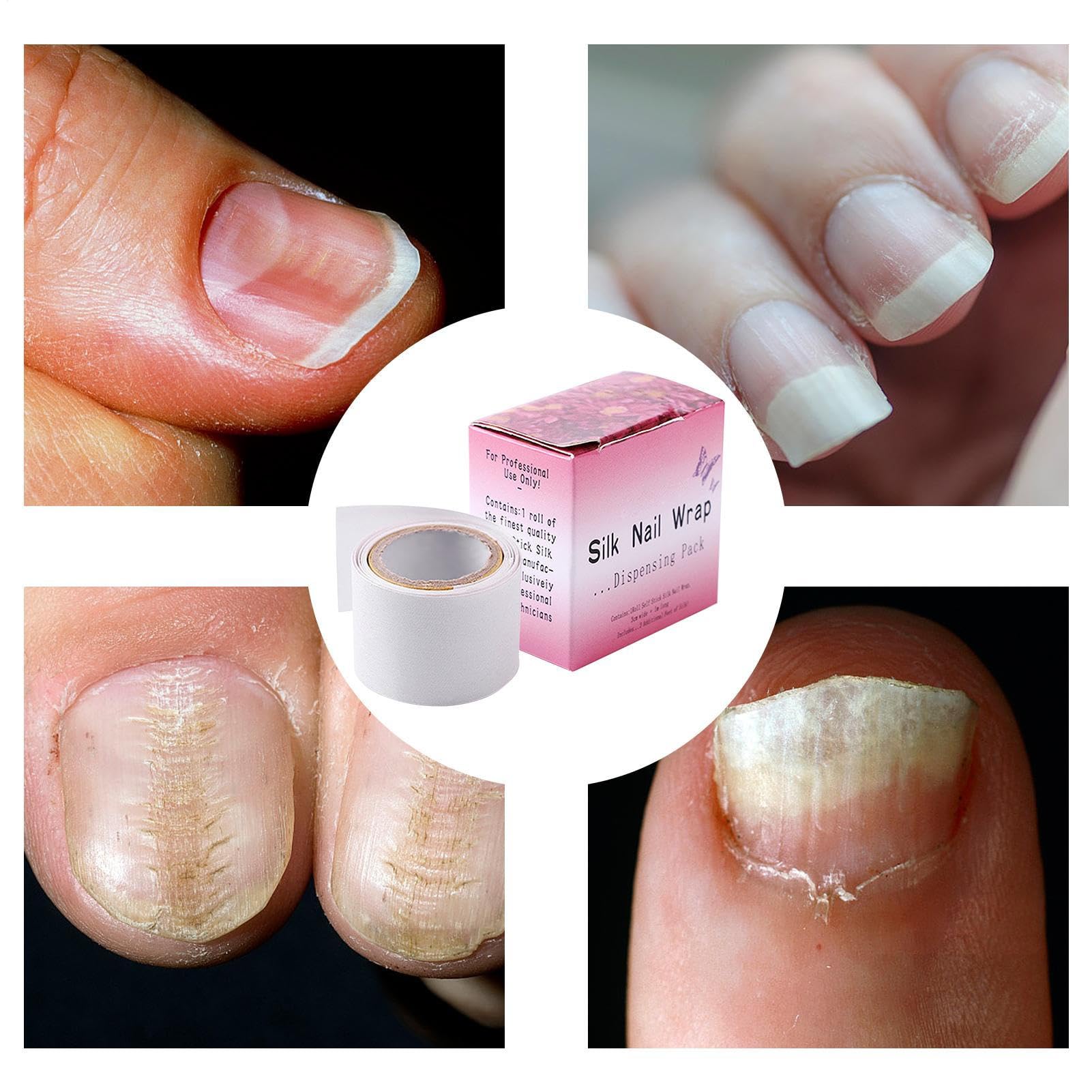 Fascia Seta Fibra Di Vetro Per Unghie – Seta 100 Cm | Riparazione Ungh?e | Strumento Per Manicure Professionale Per Extension Unghie In Gel UV Acrilico | Per Salone E Uso Domestico
