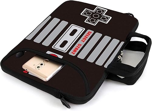 Miniatura 3 de AMARY Bolsa de hombro para portátil de 17 pulgadas, correas de hombro ajustables, asa cómoda, bolsillo frontal para guardar el mouse (juego)