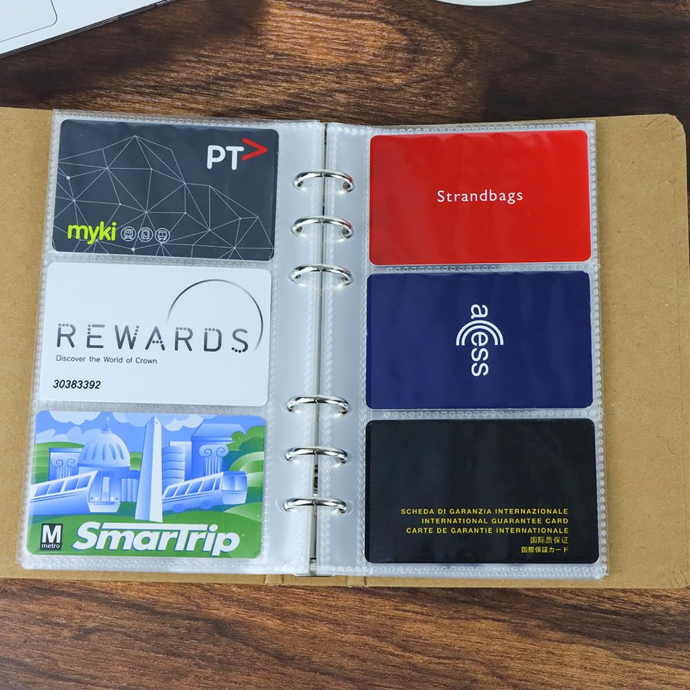 Amazon.co.jp: クレジットカードホルダー ポケット 名刺 リフィル 3.35