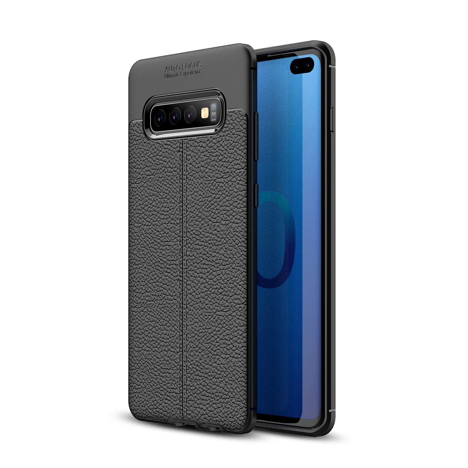 Amazon Brand - Solimo AutoFocus Litchi Texture TPU Back Cover for Samsung Galaxy S10 Lite