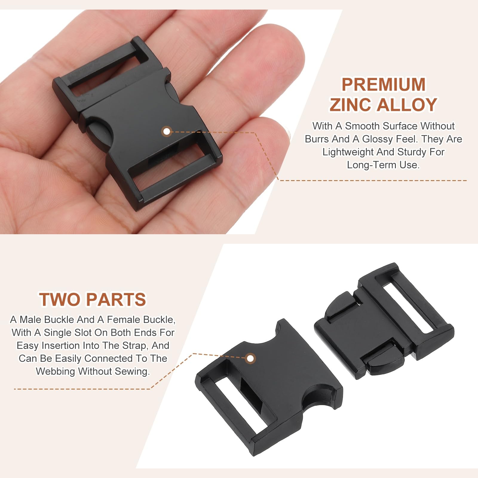 PATIKIL Quick Side Release Buckle 3/4 Inch / 20mm - Image 3