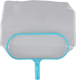 WBTY Suprimentos de limpeza de piscina, rede profissional de escumadeira de piscina, rede de malha fina resistente para ancinho de folhas de piscina, rede de limpeza de piscina para piscina, lagoa