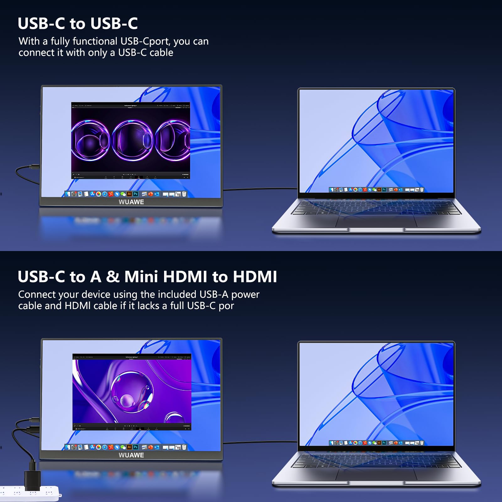 Amazon.co.jp: WUAWE ノートパソコン用ポータブルモニター 16インチ