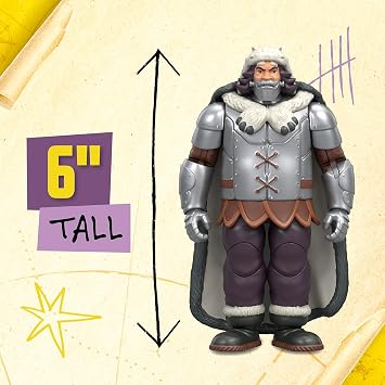 One Piece Wapol 6.5-Inch Action Figure, 4 Accessories | 12 points of articulation, swappable cannon head & cape, berry coin base; One Piece toy for fans