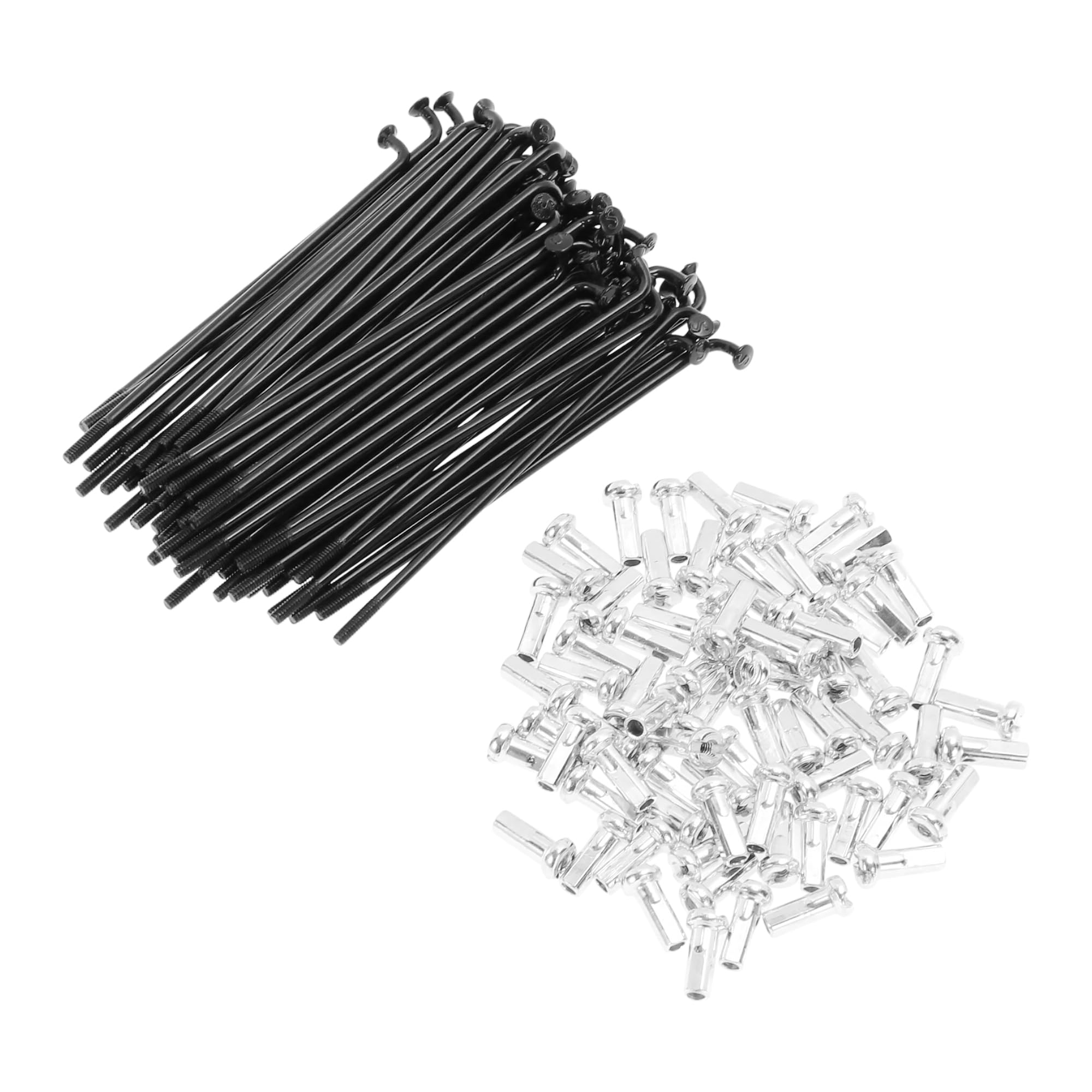 TUCKBOLD 72 Set 14G Bicycle Spokes 73mm Bike Wheel Spokes Carbon Steel Black