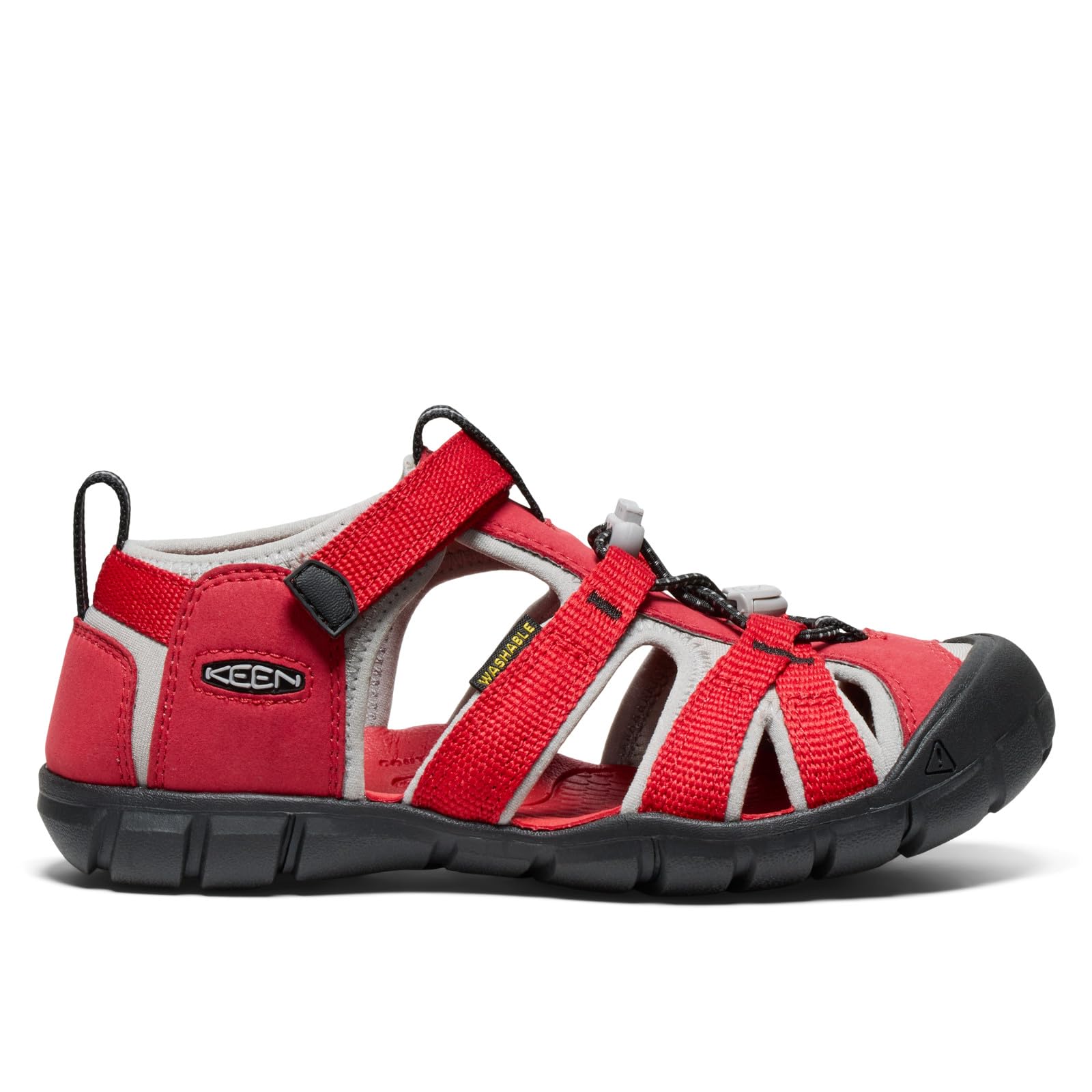 KEEN Seacamp 2 CNX sandały unisex dla dzieci i młodzieży, Czerwony Ribbon Red Alloy, 34 EU