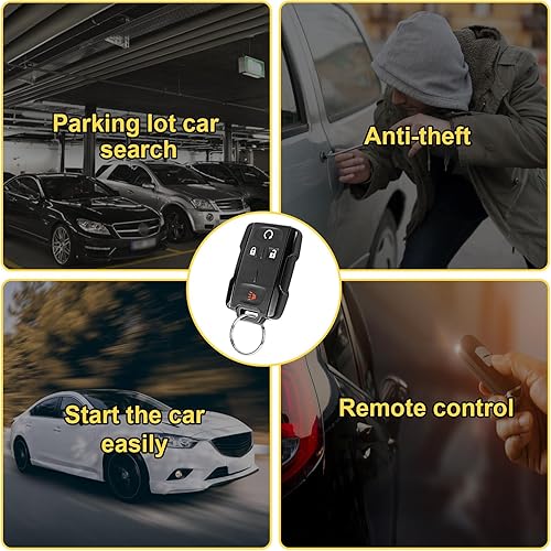 Miniatura 4 de Llavero de repuesto para control remoto de entrada sin llave para Chevy Colorado Chevrolet Silverado  GMC Sierra Canyon 2014 2015 2016 2017, 4