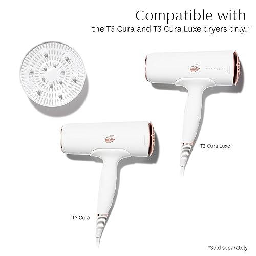 Miniatura 2 de T3 SoftCurl Difusor de Secador de Pelo para Secadores Cura y Cura LUXE