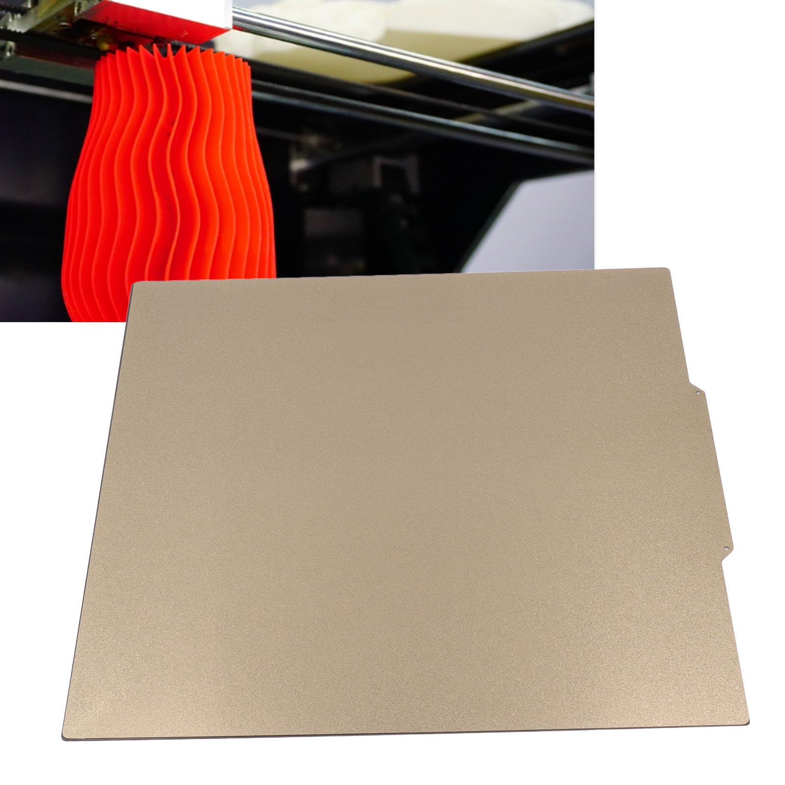 3D-Drucker-Bauplatte 430x430mm, Doppelseitige PEI-Beschichtung, Magnetische Druckplatte mit Flexibler Folie für Einfache Entnahme und Hochwertigen Druck