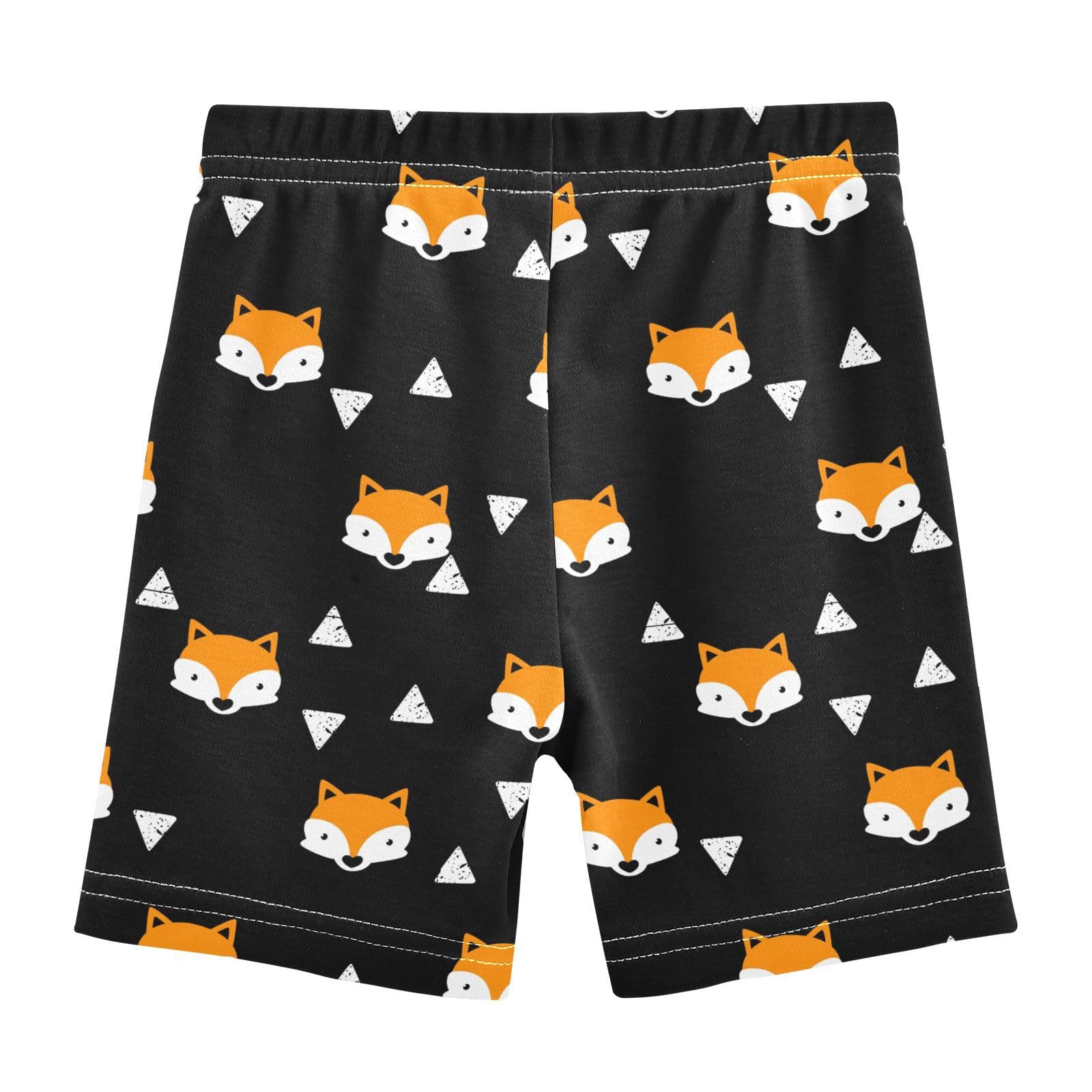 JHKKU Girls Cute Fox Shorts Cotton Cartwheel Bike Kids Biker Under Dress Dance Short Girl Clothes 6T