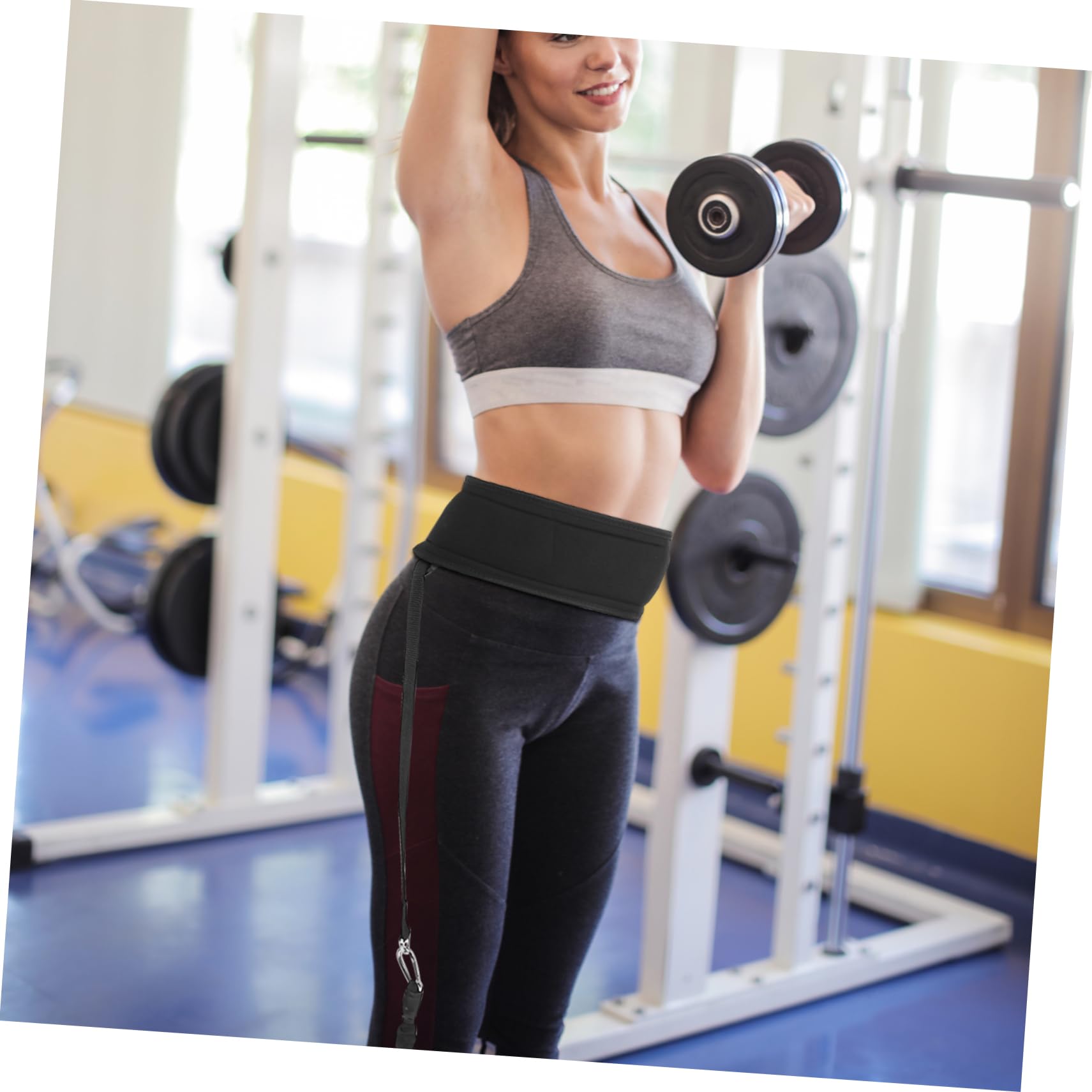 ibasenice 1ensemble Bandes De Résistance pour Entraînement Équipement De Fitness pour Jambes avec Sangles De Cheville Portables Accessoires à Et Salle De Sport