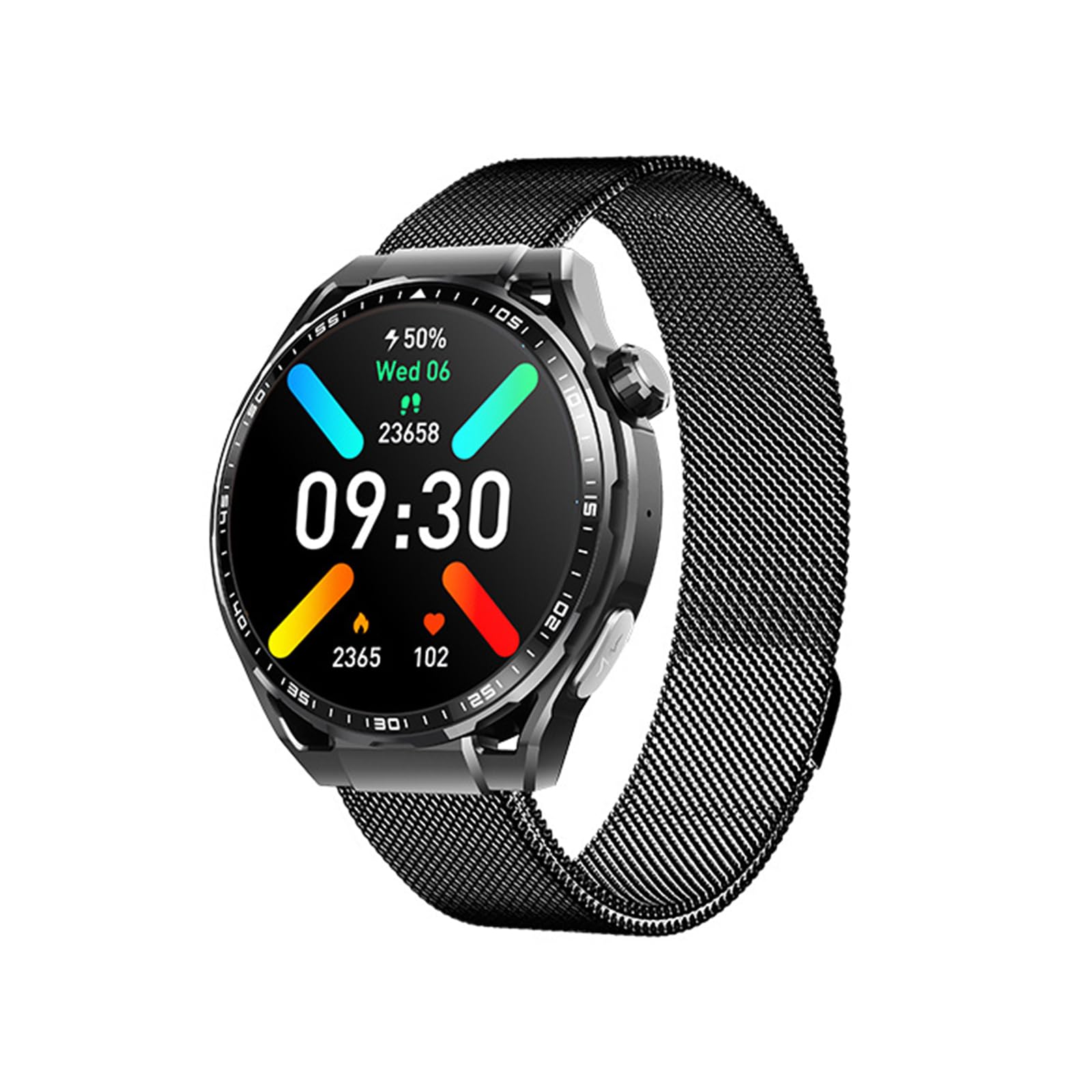 Smart Watch, Bluetooth 2021 Heren Fitness Tracker IP67 Waterdichte Hartslag Sensor Stappenteller voor Sport Smart Horloge voor Android IOS,C