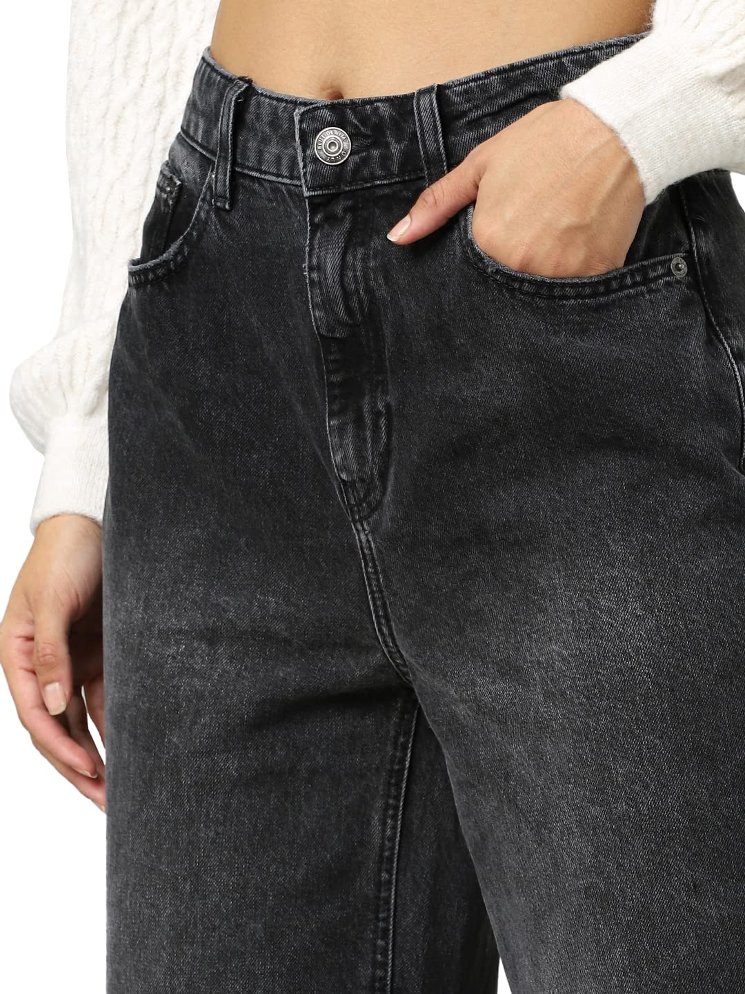 ONLY - Onlrobyn Ex HW STR L AK des Cro086 Noos, Jeans Donna