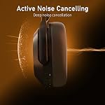 Active Noise Cancelling Headphones for Adults, 120H Playtime Over Ear Headphones Bluetooth Wireless with Mic, Foldable Bluetooth Headphones with Deep Bass, Fast Charging for Home Travel Office
