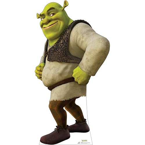 Cardboard People Shrek Life Size Cardboard Cutout Standup - Shrek (2001 Film)