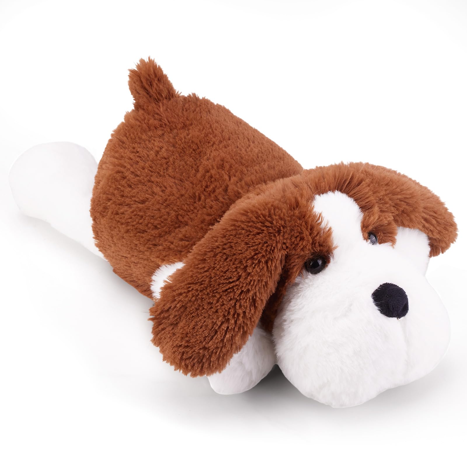 Dog Microwavable Weighted Stuffed Animals for Kids Heating Pad Animal for Period Cramps Pain Relief Warm Comfort Lavender