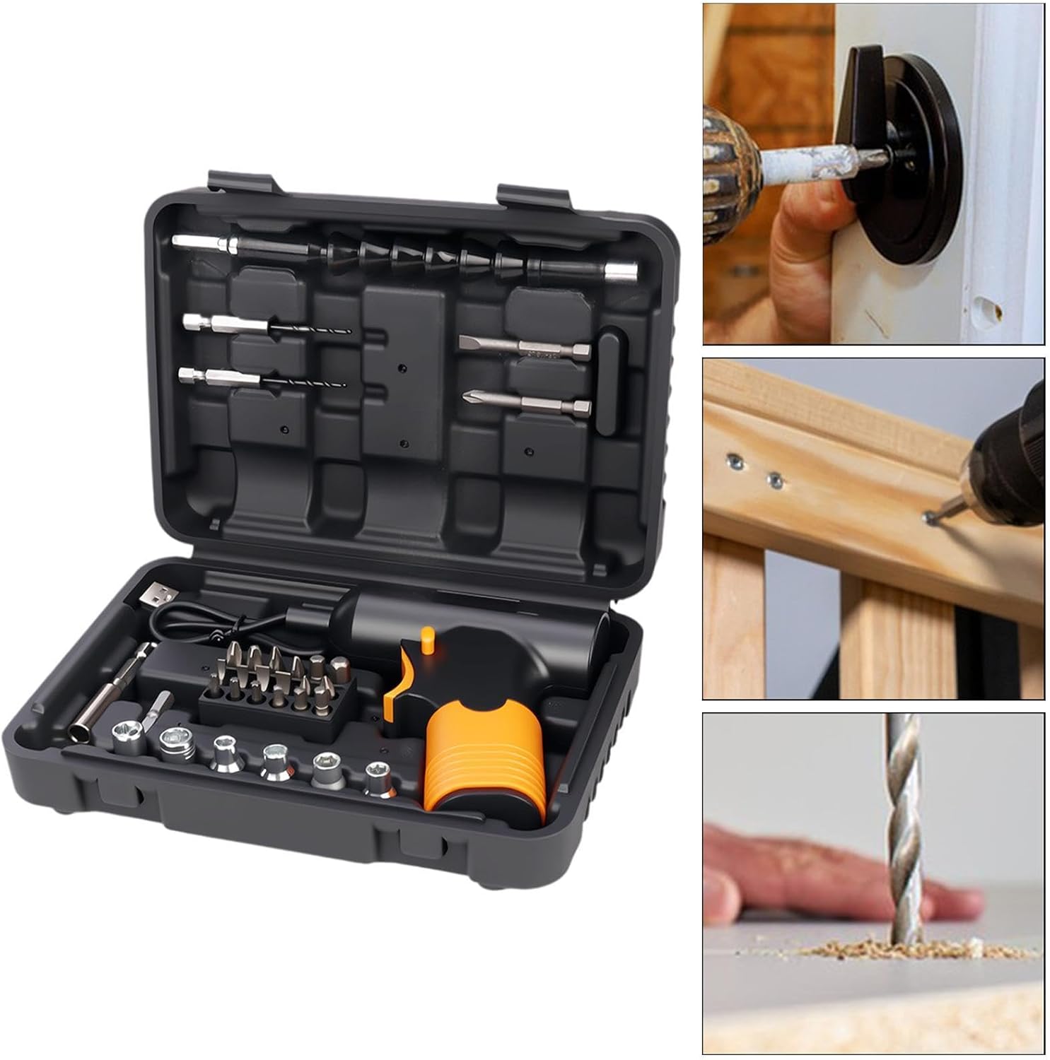 Electric Screwdriver Set Cordless Power Screwdriver for Home DIY Tools