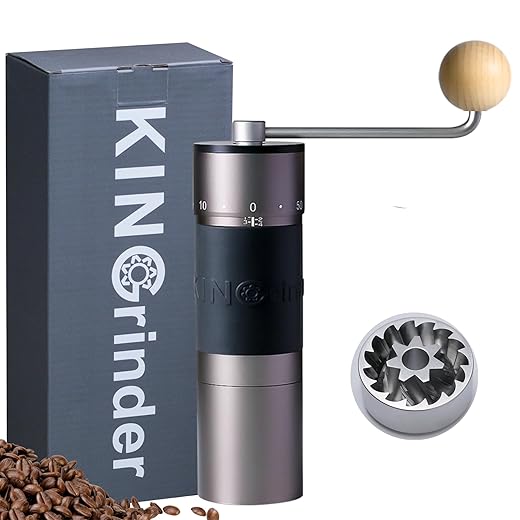 KINGrinder K6 Manuelle Kaffeemühle mit 200 Stufen