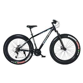 Fittrip Cybertruck Fatbike | 24 Speed Microshift Gears | Jak 7 Dual Disk Brakes | Lifetime Frame Warranty (Black-Blue)