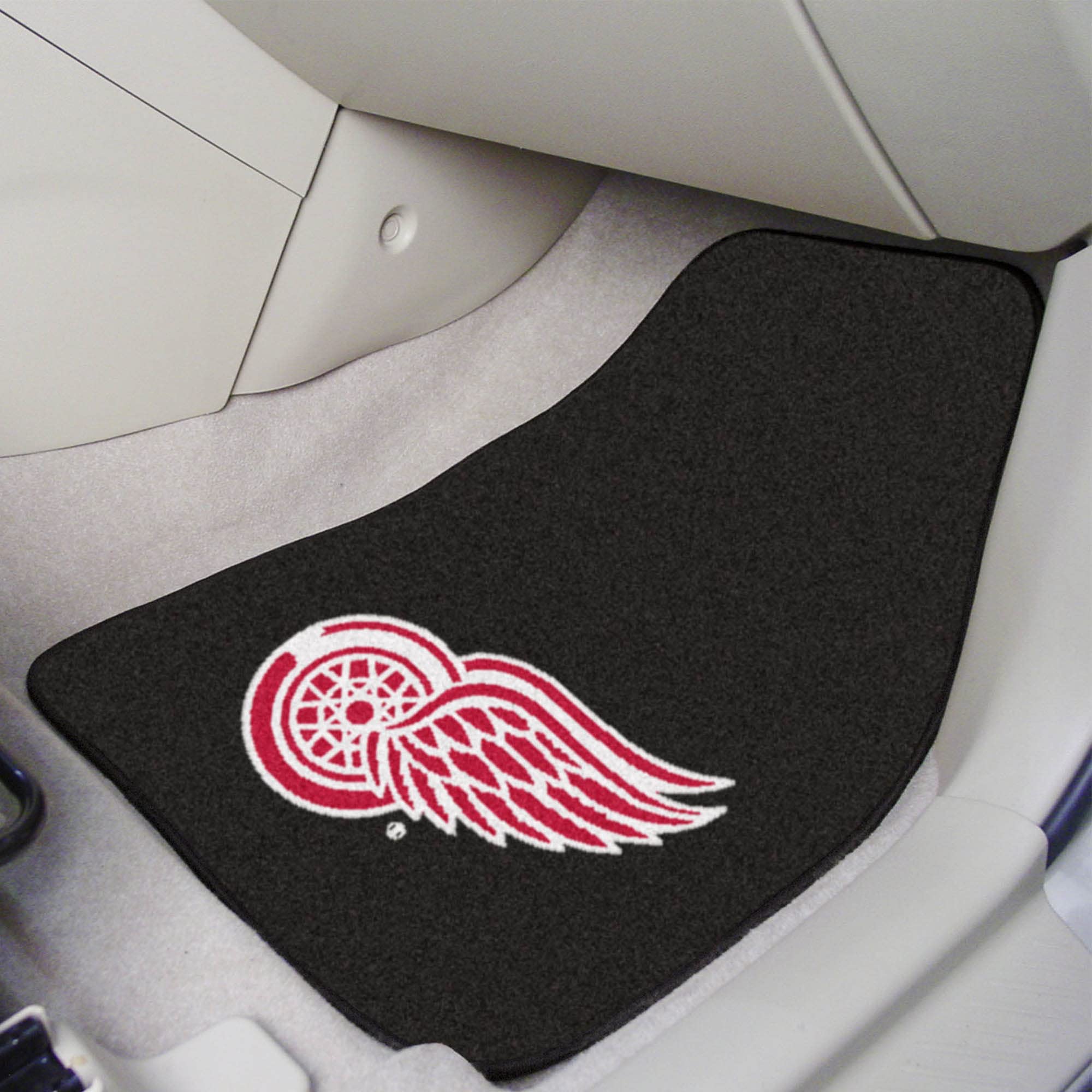 FANMATS 10724 NHL Detroit Red Wings Nylon Face Carpet Car Mat