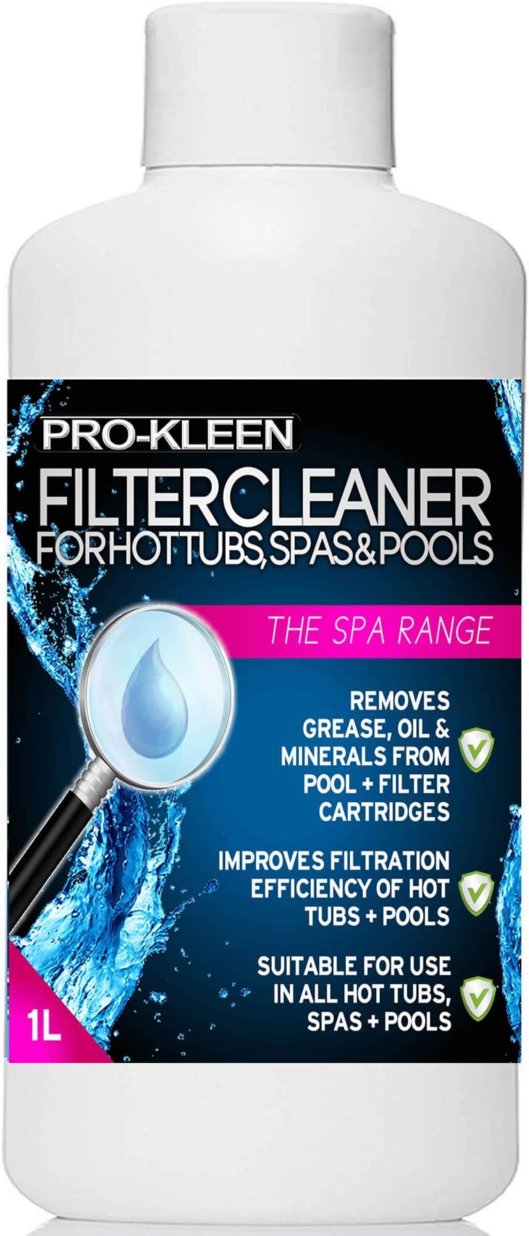 ULTIMAPLUS XP Hot Tub, Spa & Pool Filter Cleaner Removes Grease