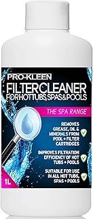 1L of Pro-Kleen Hot Tub, Pool & Spa Filter Cartridge Cleaner - Improves Efficiency of Filter - Suitable for all Hot Tubs, Pools & Spas - Deeply Cleans and Removes Oils, Grease and Minerals