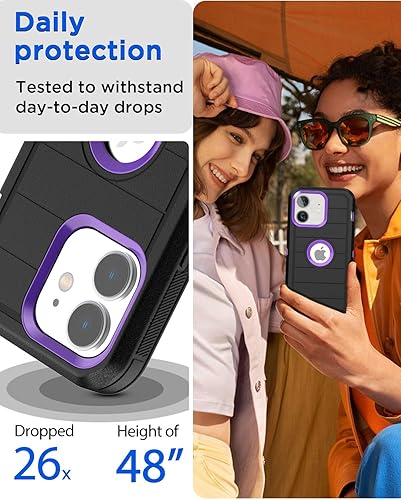 Miniatura 4 de AICase Funda para iPhone 11, resistente protección contra caídas, cuerpo completo, resistente, a prueba de golpes, militar, resistente, duradera,