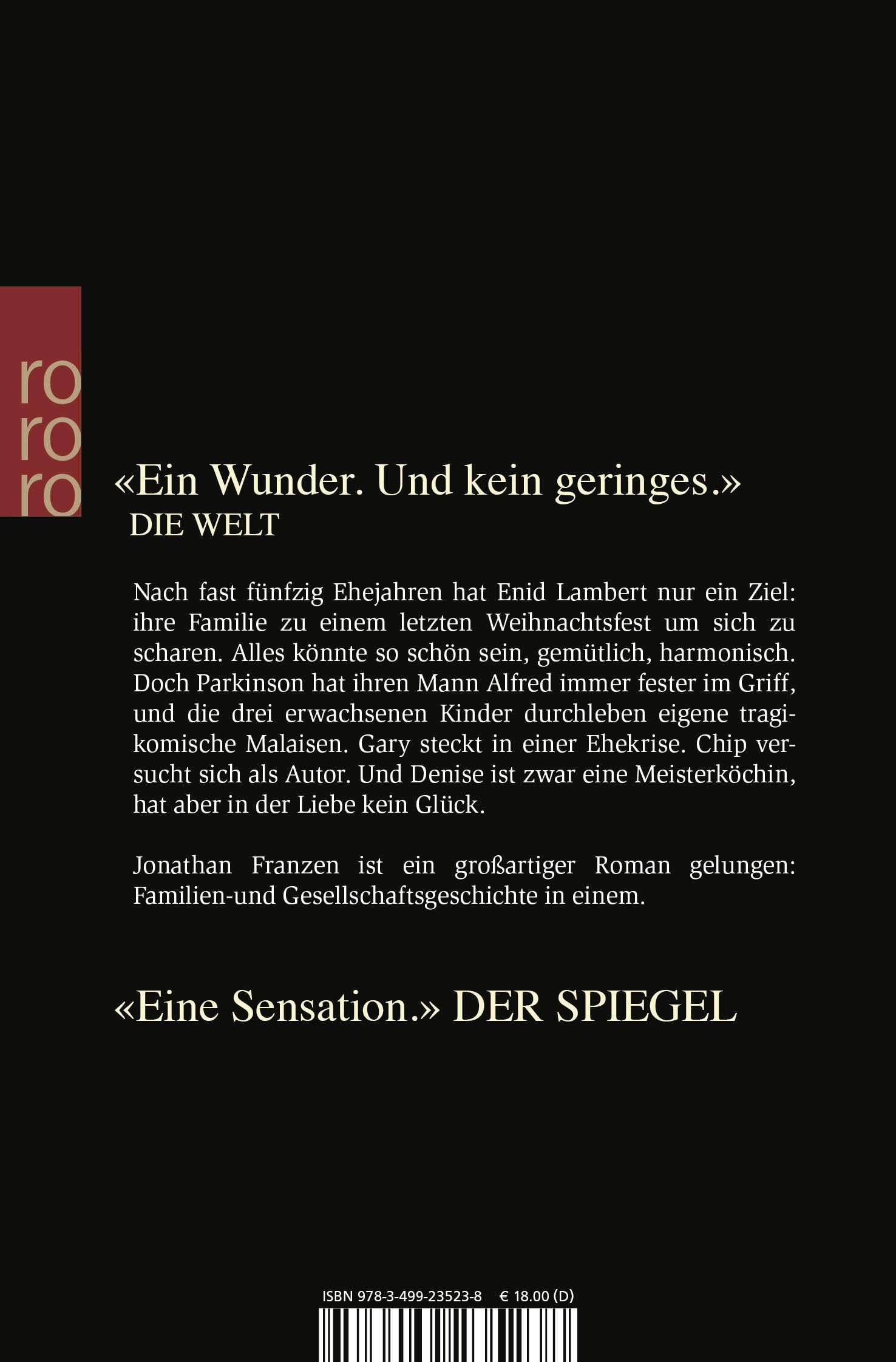 Die Korrekturen: Roman. Ausgezeichnet mit dem National Book Award 2001 und James Tait Black Memorial Prize 2002