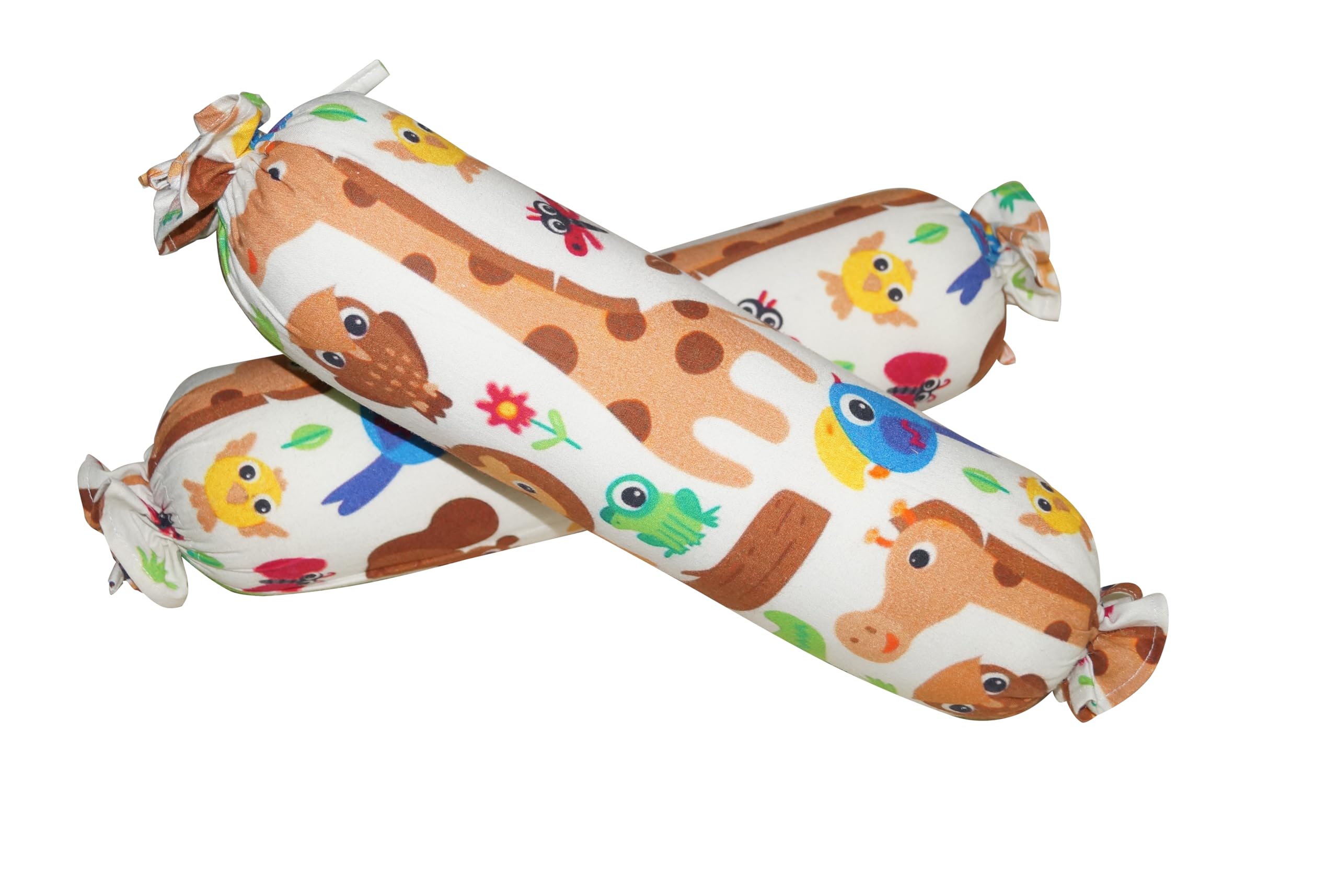 Oscar Home Baby Bolsters for Side and Neck Support with Washable & Removable Cover | Size 35 Cm X 10 Cm | Pack of 2 (Wild) - Image 4 thumbnail