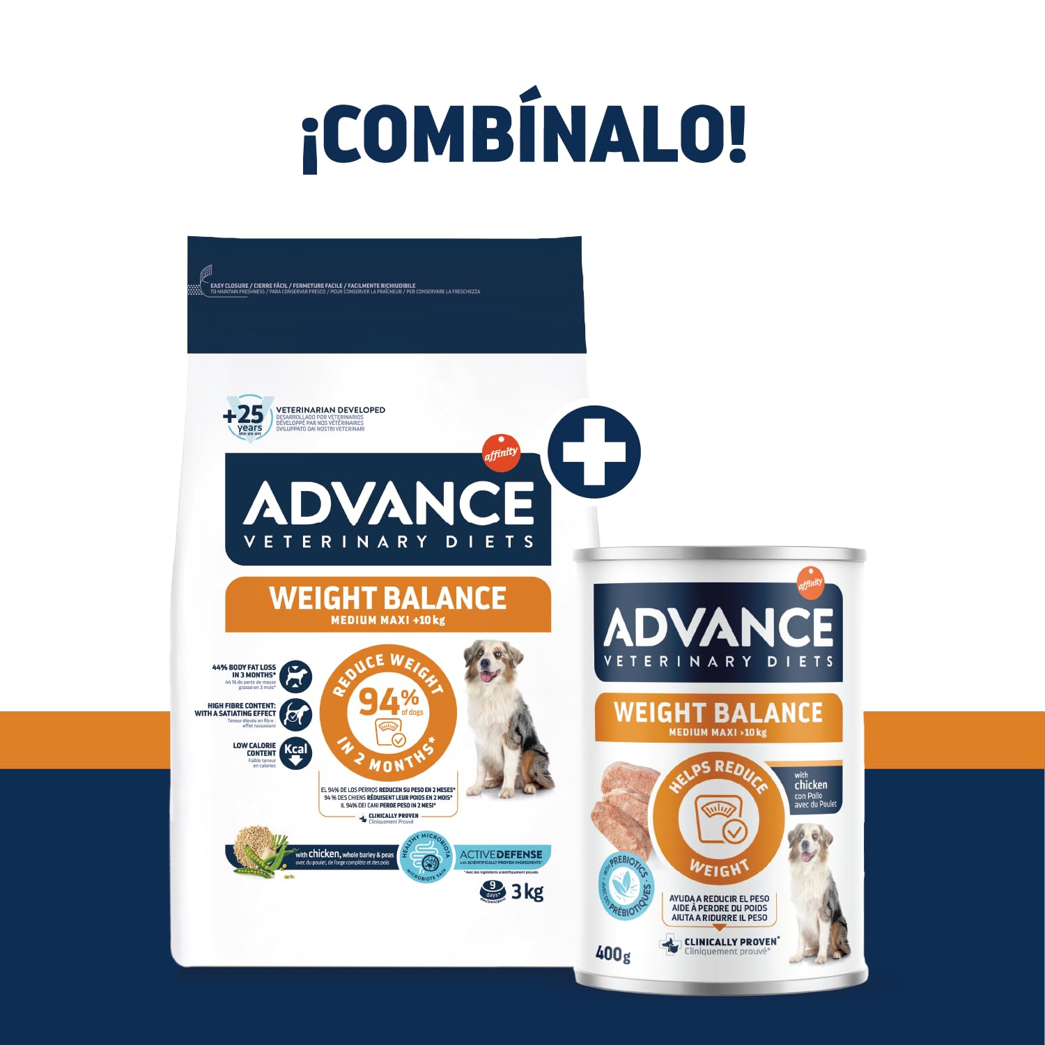 Advance Diets Cibo Umido per Cani - Weight Balance - 6 scatolette da 400g